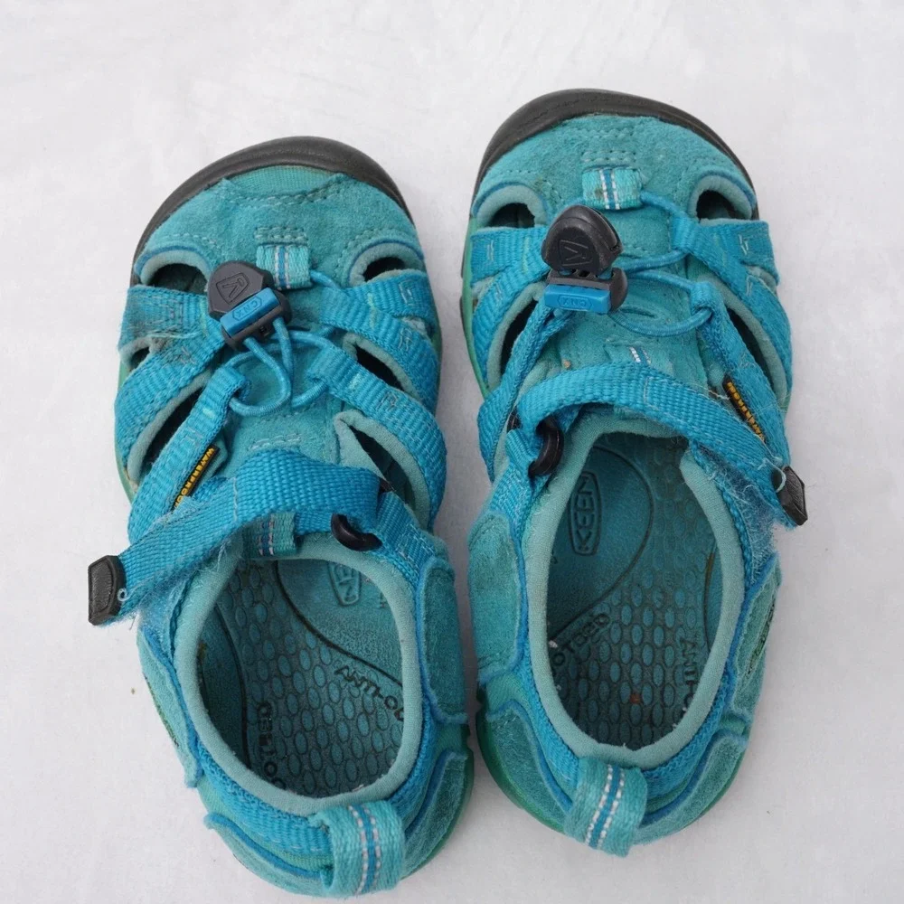 Keen Newport H2 Kids Size 10 Sandals Shoes‎ Slingback Casual Turquoise Hiking